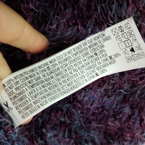 Forever 21 Purple Fuzzy Sweater - Picture 4 of 6
